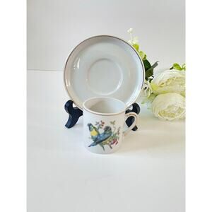 Rare Find Vintage Royal Crown Bird Expresso Cup & Saucer